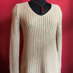 LOFT Sweater with Gold Twining